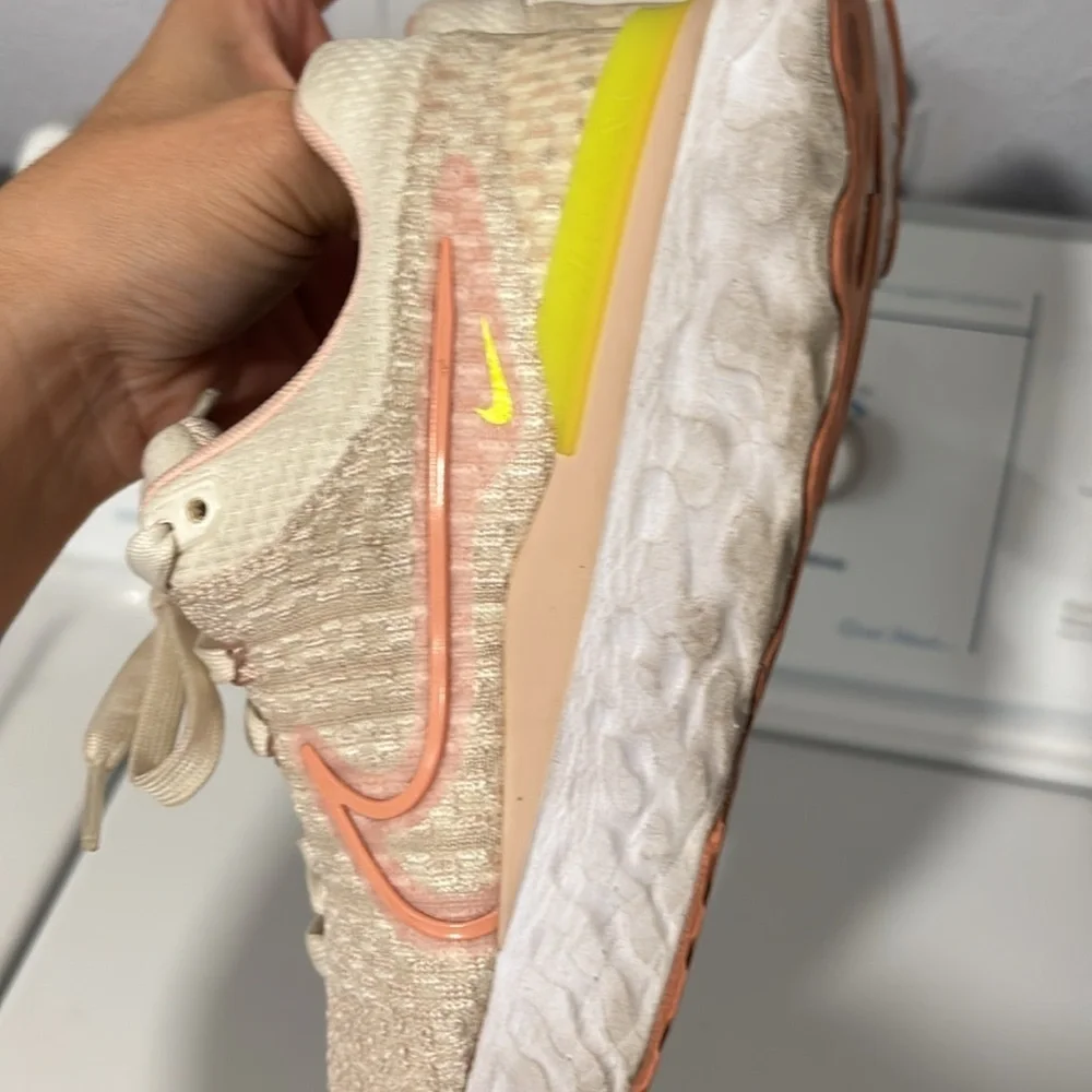 Nike React Infinity Run FK 3 Sail Rose White Running Shoes Women’s  Size 8.5